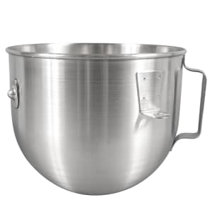 449-K5ASB Stainless Steel Bowl w/ Flat Handle for 5 qt KitchenAid Stand Mixers