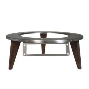 315-SK145360R 13 1/2" Round Induction Warmer Stand for SM-360R, Brushed Stainless/Wood Grain