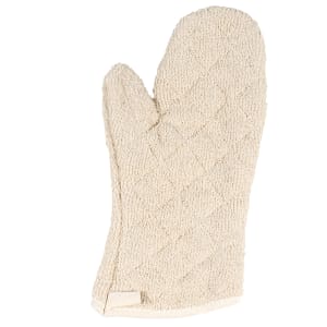 080-OMT13 13" Conventional Oven Mitt - Terry, Beige