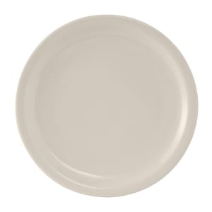 424-TNR009 9 1/2" Round Nevada Plate - Ceramic, American White/Eggshell