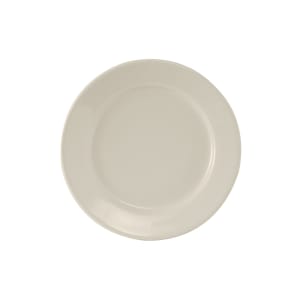 424-TRE005 5 1/2" Round Reno Plate - Ceramic, American White/Eggshell