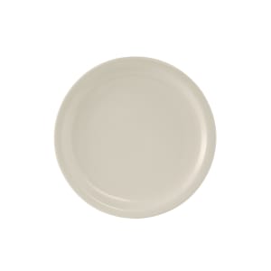424-TNR005 5 1/2" Round Nevada Plate - Ceramic, American White/Eggshell