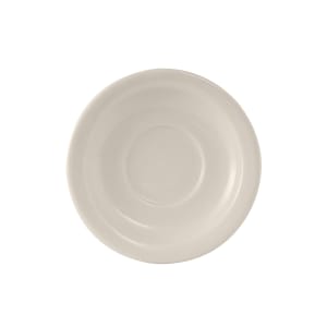 424-TNR002 5 1/2" Round Reno/Nevada Saucer - Ceramic, American White/Eggshell
