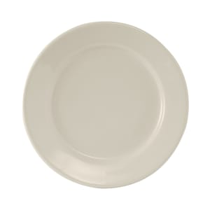 424-TRE022 8 3/8" Round Reno Plate - Ceramic, American White/Eggshell