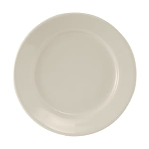 424-TRE908 9" Round Reno Plate - Ceramic, American White/Eggshell