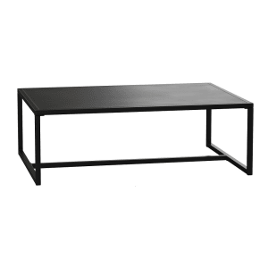 916-XUT6R60USO1TBK Rectangular Patio Coffee Table - 45" x 32", Steel, Black