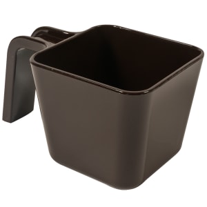 028-49116101 16 oz Portion Cup w/ Flat Sides, Polycarbonate, Brown