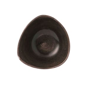893-PAIBTRB71 13 oz Triangular Patina Bowl - Ceramic, Iron Black