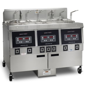540-OFE32305 Electric Fryer - (3) 65 lb Vats, Floor Model, 208v/3ph