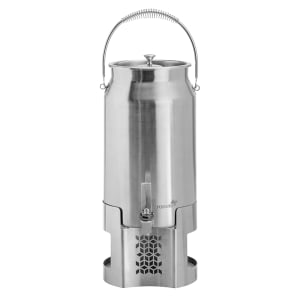 209-LD203 3 gal Milk Urn w/ Ice Basket, Brushed Stainless/Brushed Stainless Base