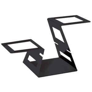 209-SM357 2 Tier Display Riser for Square Bowls, Black Matte