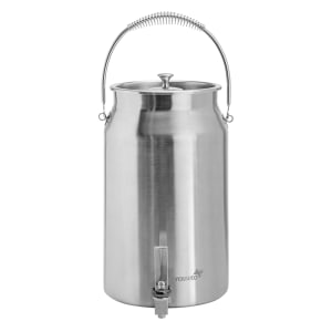 209-LD207 3 gal Milk Urn w/ Ice Basket, Brushed Stainless