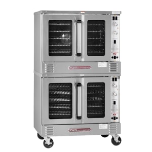 348-BES27SC2083 Bronze Double Full Size Electric Convection Oven - 15 kW, 208v/3ph