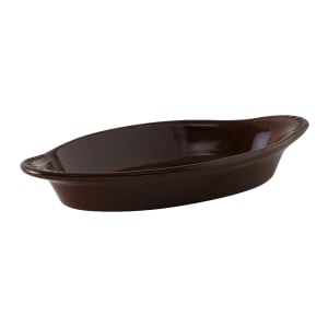 424-DMN120 12 oz. Oval, DuraTux®© Welsh Rarebit - Ceramic, Mahogany