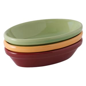 424-DYK0803 8 oz Oval DuraTux®© Casserole Dish - Ceramic, Assorted Colors