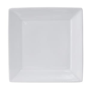 424-GSP006 10 1/8" Square Santorini Plate - China, Porcelain White