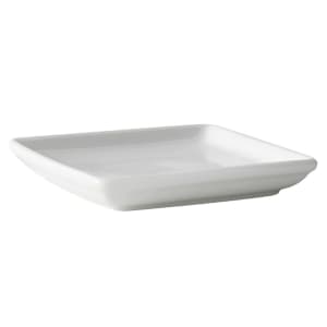 424-BPZ045H 4 5/8" Square DuraTux®© Tray - China, Porcelain White