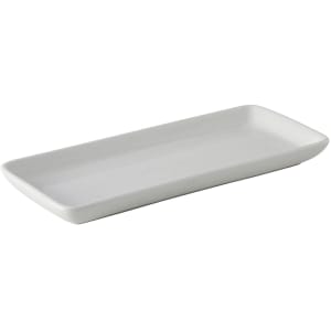 424-BPZ1141 11 1/2" x 5" Rectangular DuraTux®© Tray - China, Porcelain White