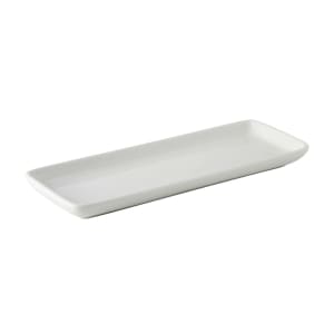 424-BPZ1341 13 1/2" x 5" Rectangular DuraTux®© Tray - China, Porcelain White