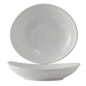 424-BWB105J 10 1/2 oz Oval DuraTux®© Bowl - Ceramic, White