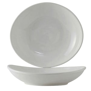 424-BWB280J 30 oz Oval DuraTux®© Bowl - Ceramic, White