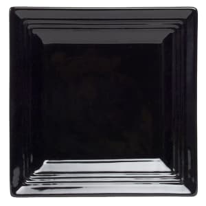 424-CBH0845 8 1/2" Square Concentrix®© Plate - Ceramic, Black