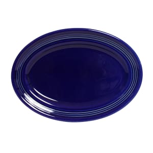 424-CCH136 13 3/4" x 10 1/2" Oval Concentrix®© Platter - Ceramic, Cobalt