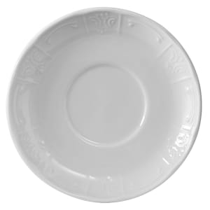 424-CHE062 6 3/8" Round Chicago Soup Mug Saucer - China, Porcelain White