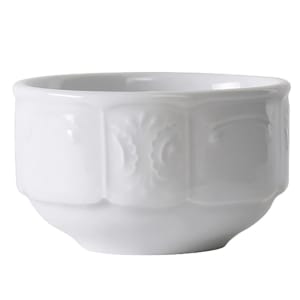 424-CHB070 7 oz Round Chicago Bouillon Bowl - China, Porcelain White