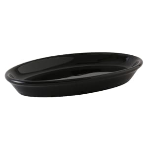 424-BBK0504 5 oz Oval DuraTux®© Casserole Dish - Ceramic, Black
