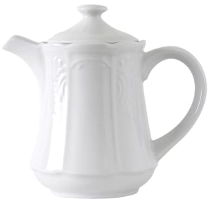 424-CHT170 18 oz Chicago Coffee/Tea Pot - China, Porcelain White