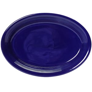 424-CCH1142 11 1/2" x 8 3/4" Oval Concentrix®© Platter - Ceramic, Cobalt