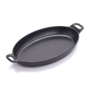 166-MC81 13 oz Oval Casserole Dish - Melamine, Black