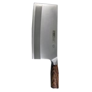 296-47424 9" Large Meat Cleaver w/ Wood Handle, Stainless Steel