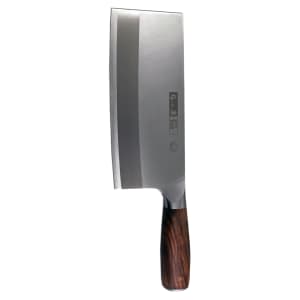 296-47423 8" Medium Meat Cleaver w/ Wood Handle, Stainless Steel