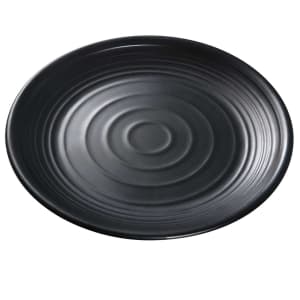 614-BP1009 9" Round Melamine Plate, Black