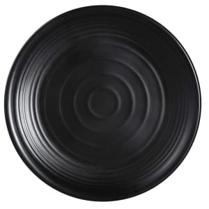 614-BP1012 12" Round Melamine Plate, Black