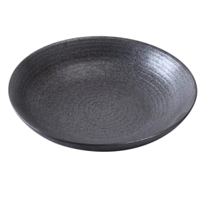 614-DB608 20 oz Round Diamond Black Salad/Soup Bowl - Porcelain, Black
