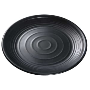 614-BP1011 10 1/2" Round Melamine Plate, Black