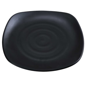 614-BP1112 12" Square Melamine Plate, Black