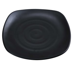 614-BP1111 11" Square Melamine Plate, Black