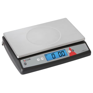 383-TE33OS 33 lb Digital Portion Control Scale - 11 1/4" x 7 1/4", Removable & Washable Platform