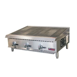 351-IRB36NG 36" Countertop Gas Charbroiler w/ Cast Iron Grates, Natural Gas