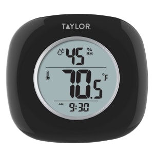 383-1745BK Digital Thermometer/Hygrometer, 20 to 90 Percent Humidity Range