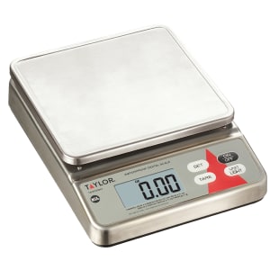 383-TE20SSW 20 lb Digital Portion Control Scale - 6 7/10" x 7", Waterproof