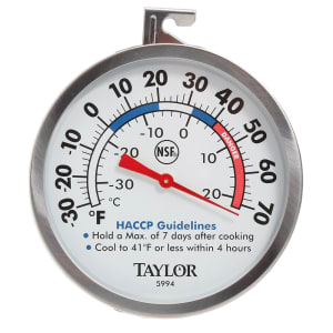 383-5994 3" Refrigeration Thermometer, -30 to 70°F