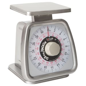 383-TS32D 32 oz Analog Portion Control Scale - 6" x 5 1/4", Stainless Steel