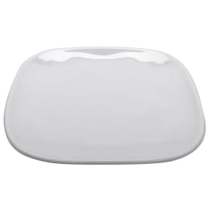 284-SCS9AMW 9 1/2" Square Melamine Dinner Plate, White