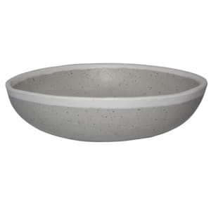 284-B300DVG 14 oz Round Melamine Soup/Salad/Pasta Bowl, Dove Gray w/ White Trim