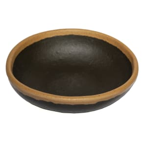 284-B35BR 2 1/2 oz Melamine Ramekin/Side Dish/Sauce Cup, Brown w/ Clay Trim